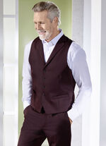 Gilet mit R&uuml;ckteil aus Satin 