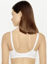 Susa BH aus hautsympathischer Baumwolle mit dekorativer Stickerei am Décolleté WEISS