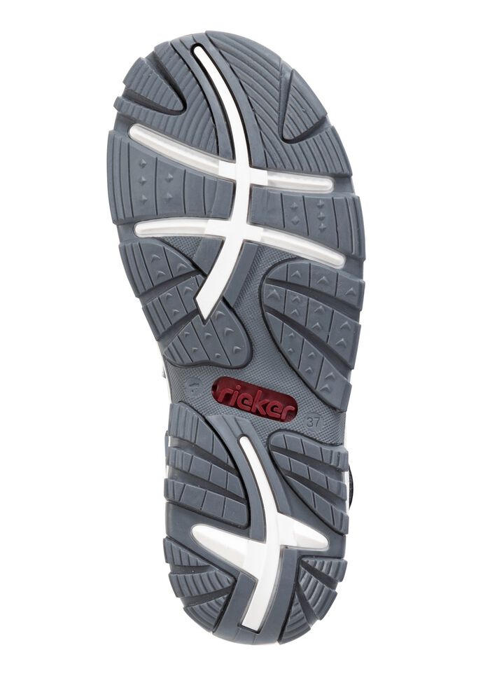 Rieker, sportliche Damen-Sandalen, mit zwei Klettspangen BLAU