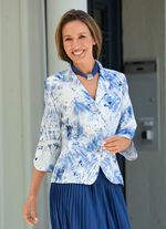 Blusenblazer mit Schulterpolster 