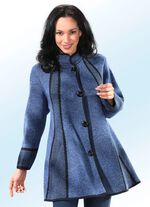 Long-Strickjacke in Swingerform 