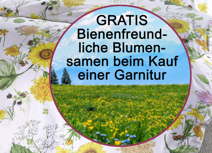 Renforc&eacute; Bettw&auml;sche-Garnitur mit Reissverschluss 