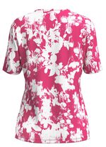 Shirt mit Floraldessin PINK-WEISS