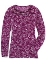 Shirt mit Wasserfall-Ausschnitt in 2 Farben 