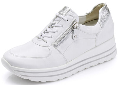 Waldläufer, bequeme Damen-Sneaker, Weite H, mit herausnehmbarem Fussbett 