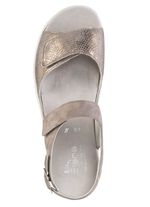 ELENA EDEN Sandale mit verstellbarem Fersenriemchen HELLGRAU