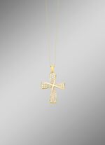 Wundervoller Kreuz-Anh&auml;nger mit Zirkonia 