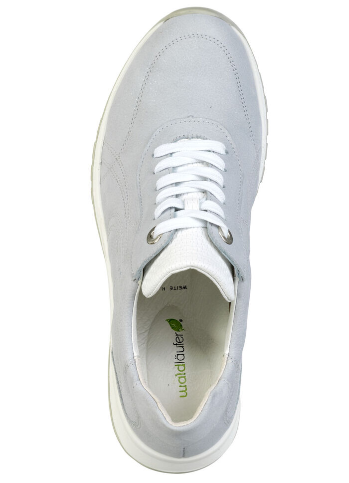 Waldläufer, bequeme Damen-Schnürschuhe, Weite H, mit herausnehmbarem Fussbett BLEU