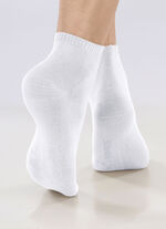 Sechserpack Socken mit Softrand 3X BEIGE, 3X WEISS