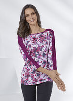 Shirt mit 3/4-langen Kimono-Ärmeln 