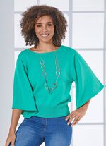 Pima-Pullover mit weichem Griff JADEGR&Uuml;N