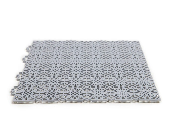 Witterungsbest&auml;ndige Terrassenfliesen mit Klicksystem HELLGRAU