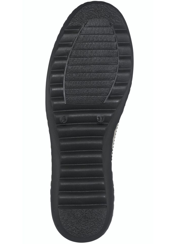 Gemini Slipper aus weichem Rind-Nappaleder KIESEL