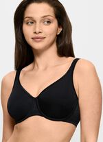 Triumph-Comfort Minimizer-B&uuml;gel-BH mit elastischer T&uuml;llstickereispitze SCHWARZ