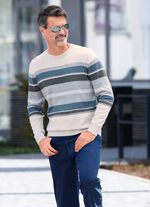 Gestreifter Rundhalspullover 