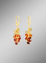 Wundersch&ouml;ne Ohrringe mit echt Bernstein 