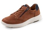 Waldl&auml;ufer, bequeme Herren-Sneaker, Weite H, mit herausnehmbarem Fussbett COGNAC-MARINE