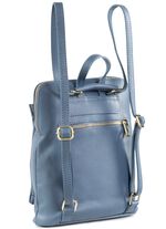 Laurina Rucksack aus genarbtem Kalb-Nappaleder JEANS