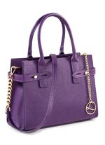 Laurina Tasche aus genarbtem Kalb-Nappaleder LILA