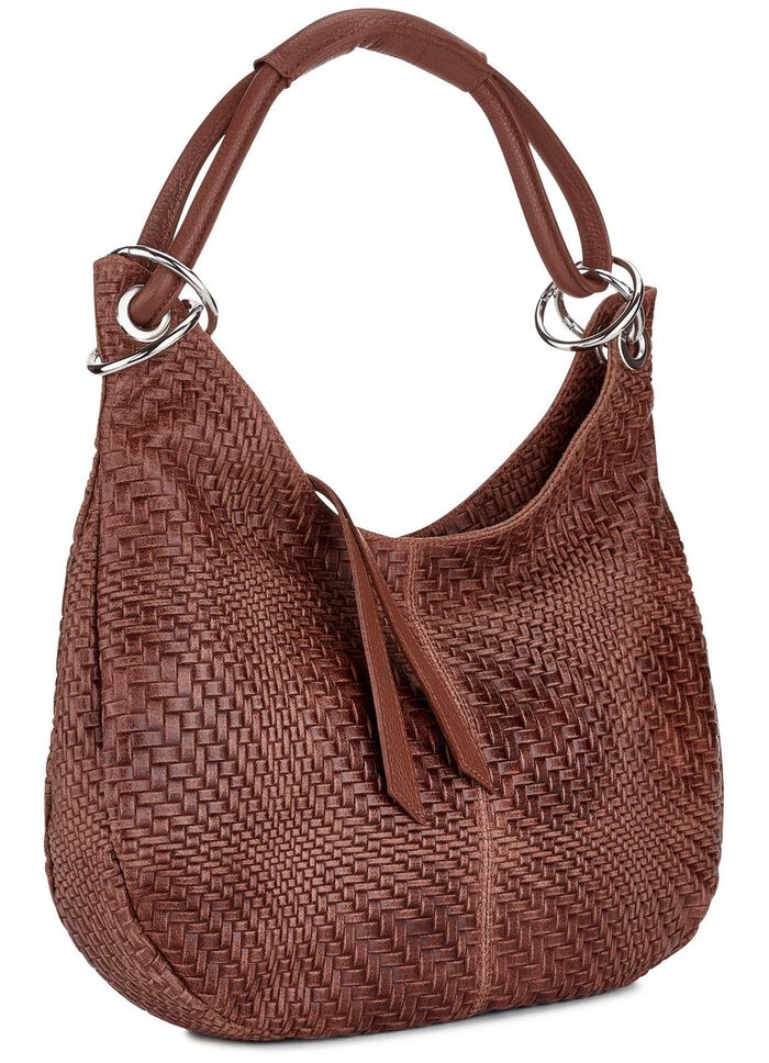 Laurina Tasche aus schattiertem Kalbleder MARONE