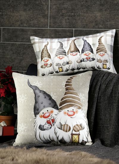 Kissenbezug Wichtel mit Reissverschluss 