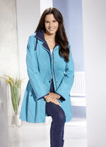 Funktions-Longjacke mit krempelbaren Ärmeln OZEANBLAU