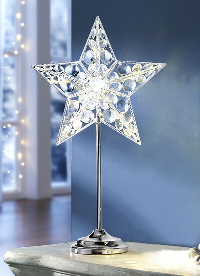 LED-Sternlampe mit St&auml;nder aus Metall 