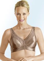Swegmark of Sweden Zweierpack  BH mit elastischen Spitzeneinsätzen am Décolleté 1X SAND, 1X MAUVE