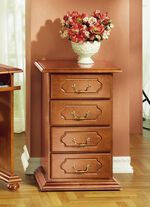 Roll-Kommode mit Echtholzfurnier 