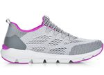 Rieker Sneaker mit elastischer Zierschn&uuml;rung GRAU-PINK