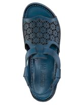 Gemini Sandale aus schattiertem Nappaleder mit Pr&auml;gung 