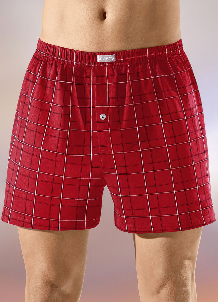 Mehrfachpack Boxershorts mit kn&ouml;pfbarem Eingriff, bunt 
