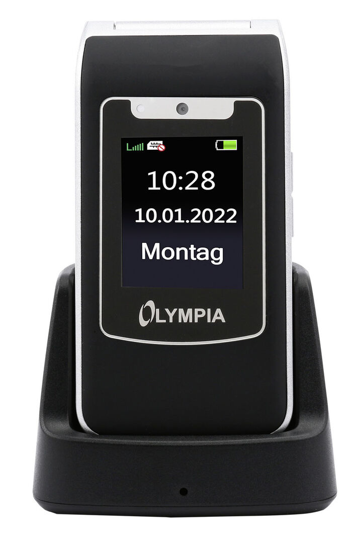Olympia Style-Duo Klapphandy mit extra grosser Schrift SCHWARZ