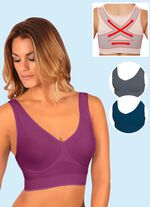 Nahtloser Komfort-BH 3er-Set 