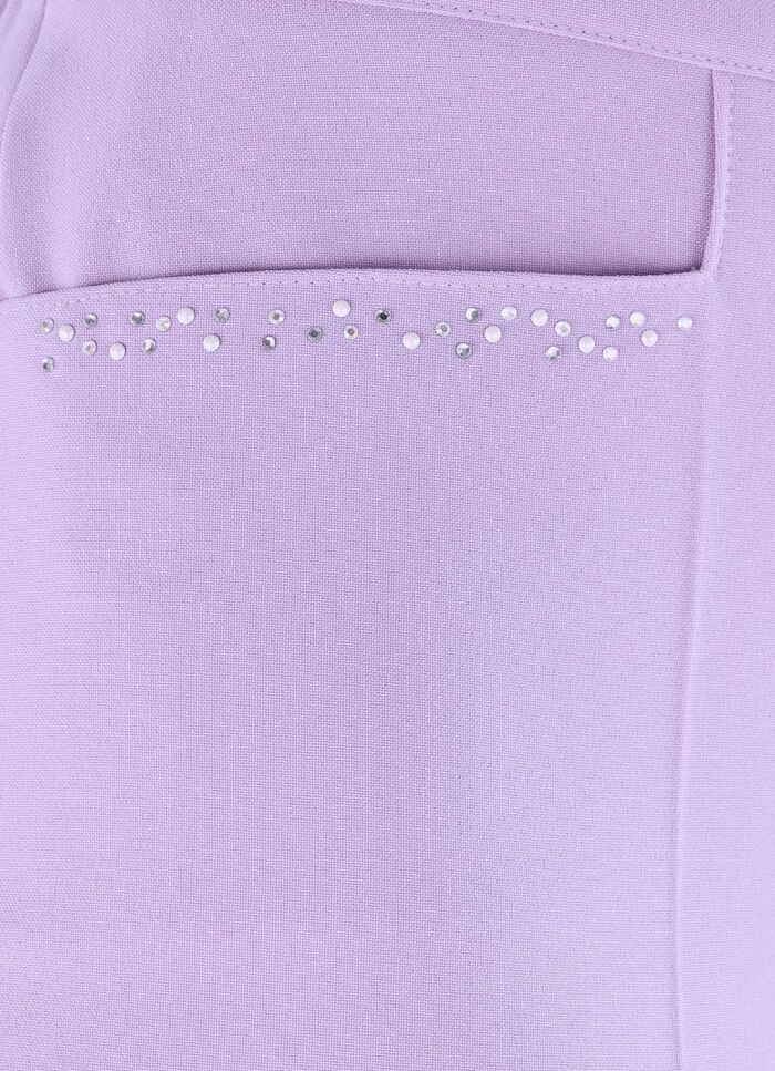 Hose mit funkelndem Perlen- und Glitzersteinchenbesatz FLIEDER