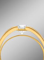 Damenring mit lupenreinem Brillant 