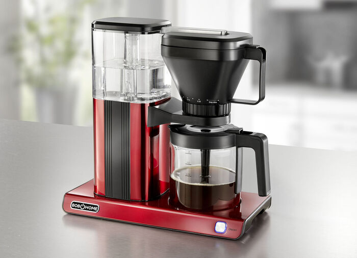 Bob Home Filterkaffeemaschine für Kaffee wie von Hand gebrüht ROT