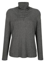 Shirt mit Raffungen in 5 Farben ANTHRAZIT