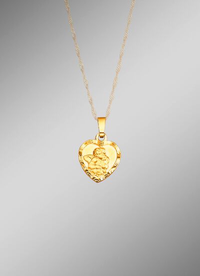 Anh&auml;nger &laquo;Schutzengel&raquo; mit Diamantschnitt 