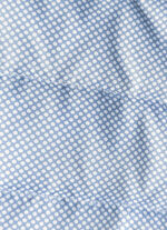 Jacke mit apartem Minimaldessin HIMMELBLAU-WEISS