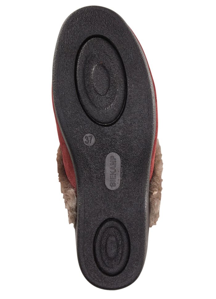 Pantoffel in 3 Farben mit echtem Lammfellfutter 