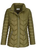 Steppjacke mit Rei&szlig;verschluss unter der Druckerleiste 