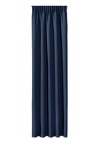 Energiespar-Verdunkelungsschals in Leinenoptik BLAU