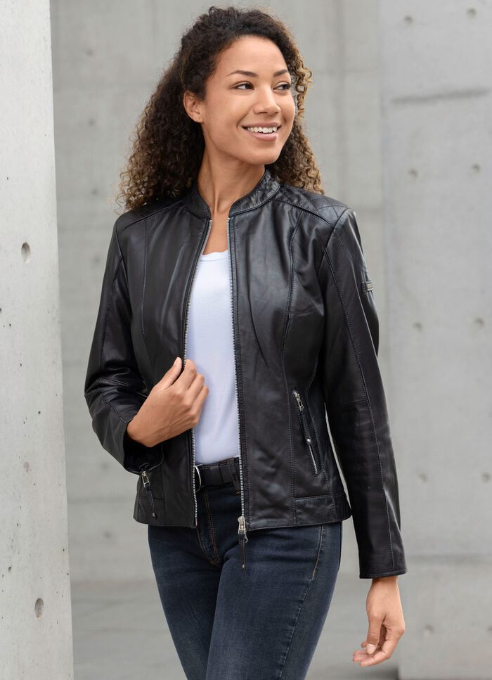 Lederkurzjacke von &laquo;Cabrini&raquo; 