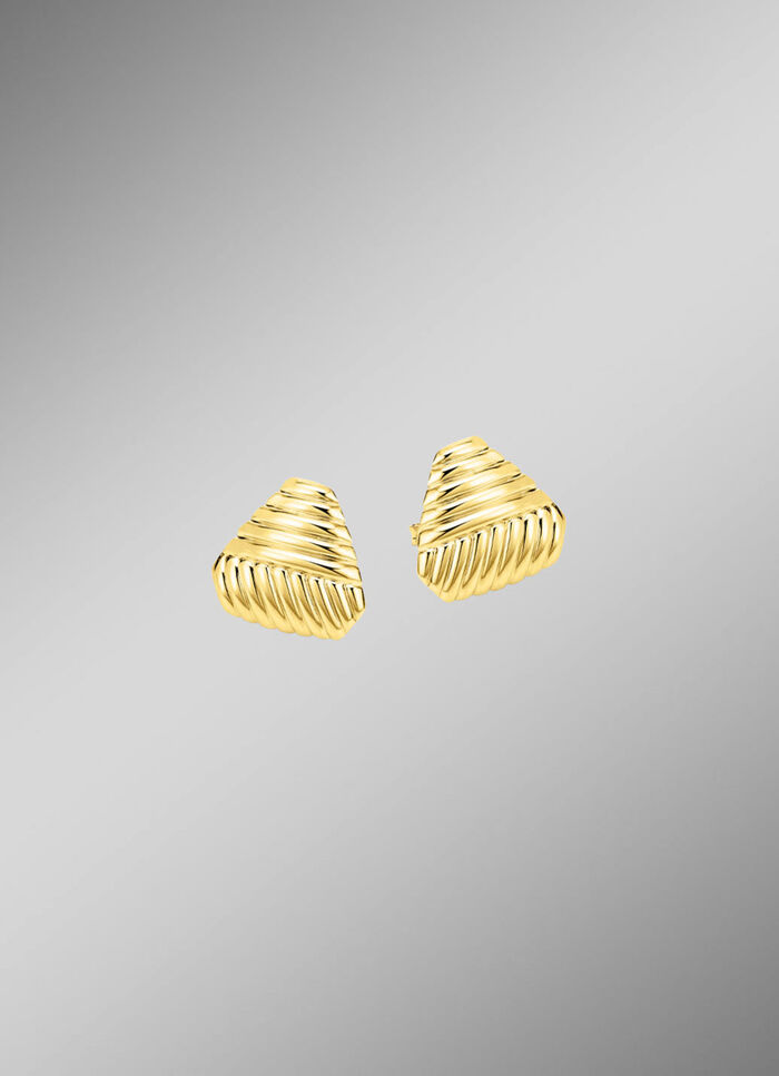 Sch&ouml;ne Ohrstecker mit Rillendesign 