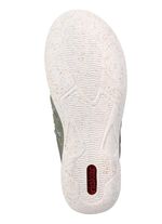 Rieker Slipper aus weichem Nubukmaterial SCHILFGR&Uuml;N-BUNT