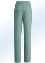 Hose mit hübschen Ziersteppungen JADEGRÜN