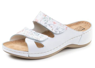 ELENA EDEN, klassische Damen-Pantoletten, Weite G, mit Klettverschluss 