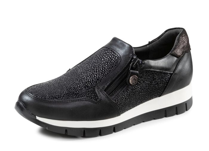  ELENA EDEN Slipper aus Nappaleder SCHWARZ