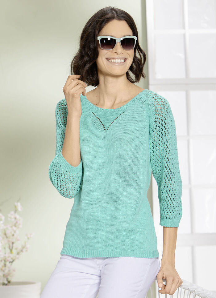 Pullover mit Ajourmuster MINZE